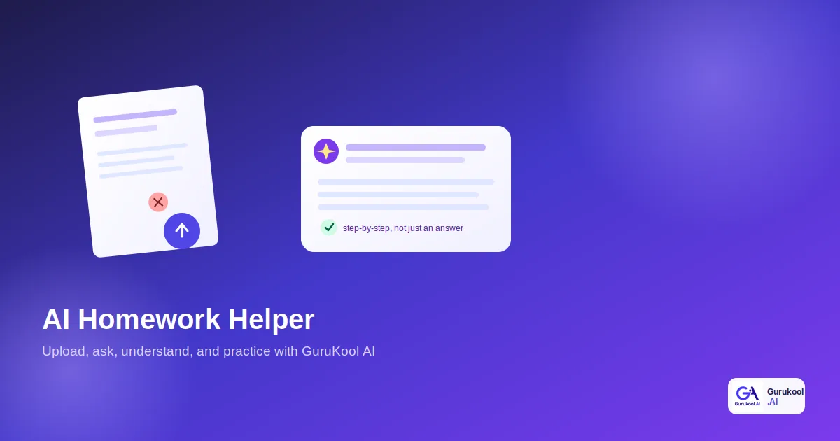 AI homework helper explaining a problem step by step instead of just giving the answer